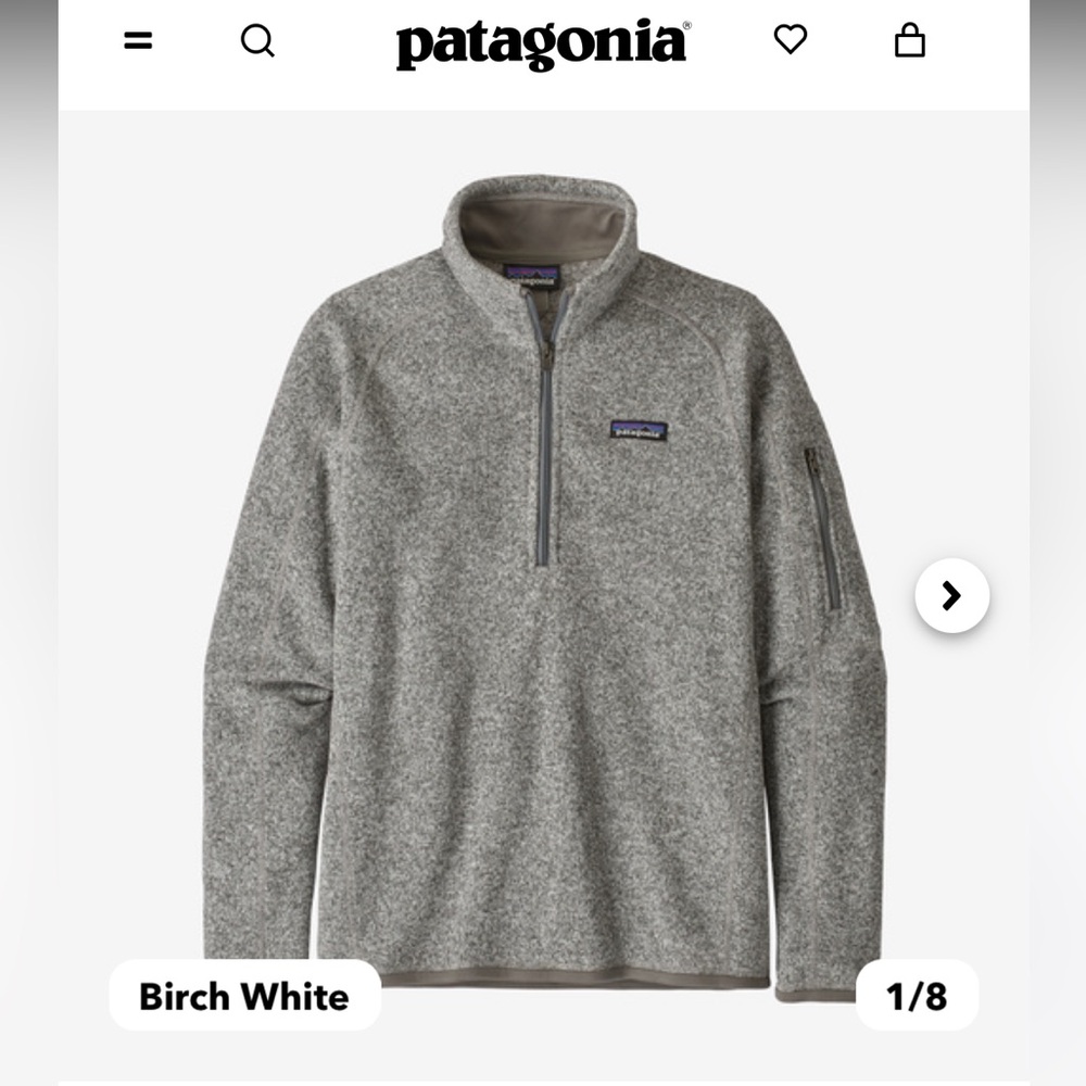 Woman’s Patagonia Better Sweater 1/4 zip fleece